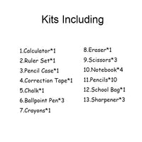 HKM-925331 Essential Back to School Supplies Set with High-Quality Stationery Items