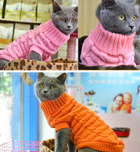 HKM-9255101 Cozy Wool Sweater for Small Dogs - 14 Color Options Available, Autumn & Winter Collection