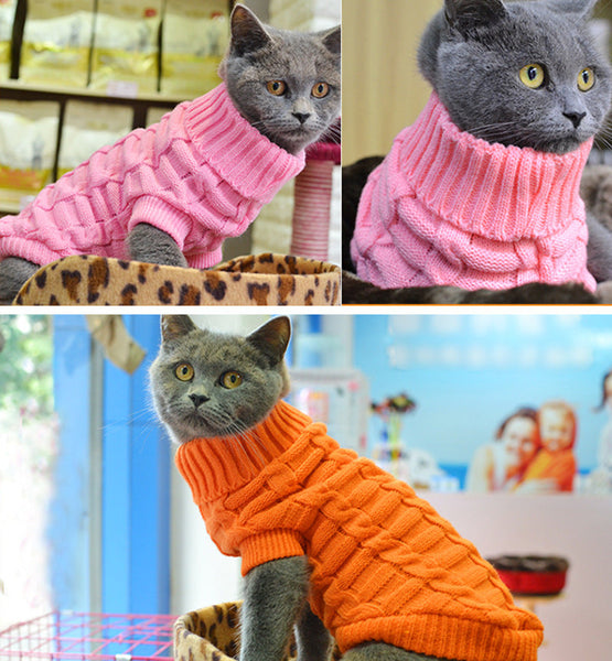 HKM-9255101 Cozy Wool Sweater for Small Dogs - 14 Color Options Available, Autumn & Winter Collection