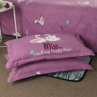 HKM-925523 High-Density Polyester Pillowcase in Modern Simplicity Design for Adults and College Students