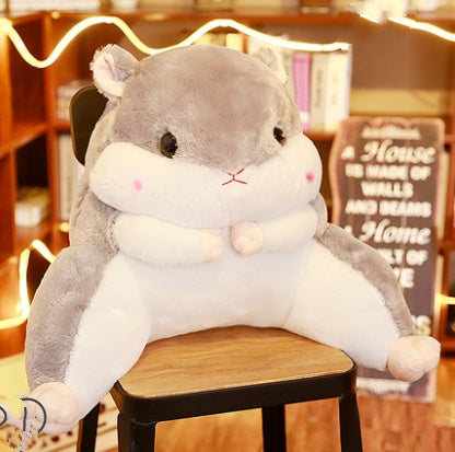 HKM-925651 Dual-Use Hamster Pillow Quilt for Comfort: Lumbar Cushion and Warm Blanket in Multiple Colors