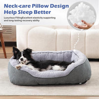 HKM-9257149 Plush Faux Fur Dog Crate Bed for Medium Dogs - Soft, Washable Mat with Non-Slip Bottom