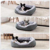 HKM-9257149 Plush Faux Fur Dog Crate Bed for Medium Dogs - Soft, Washable Mat with Non-Slip Bottom