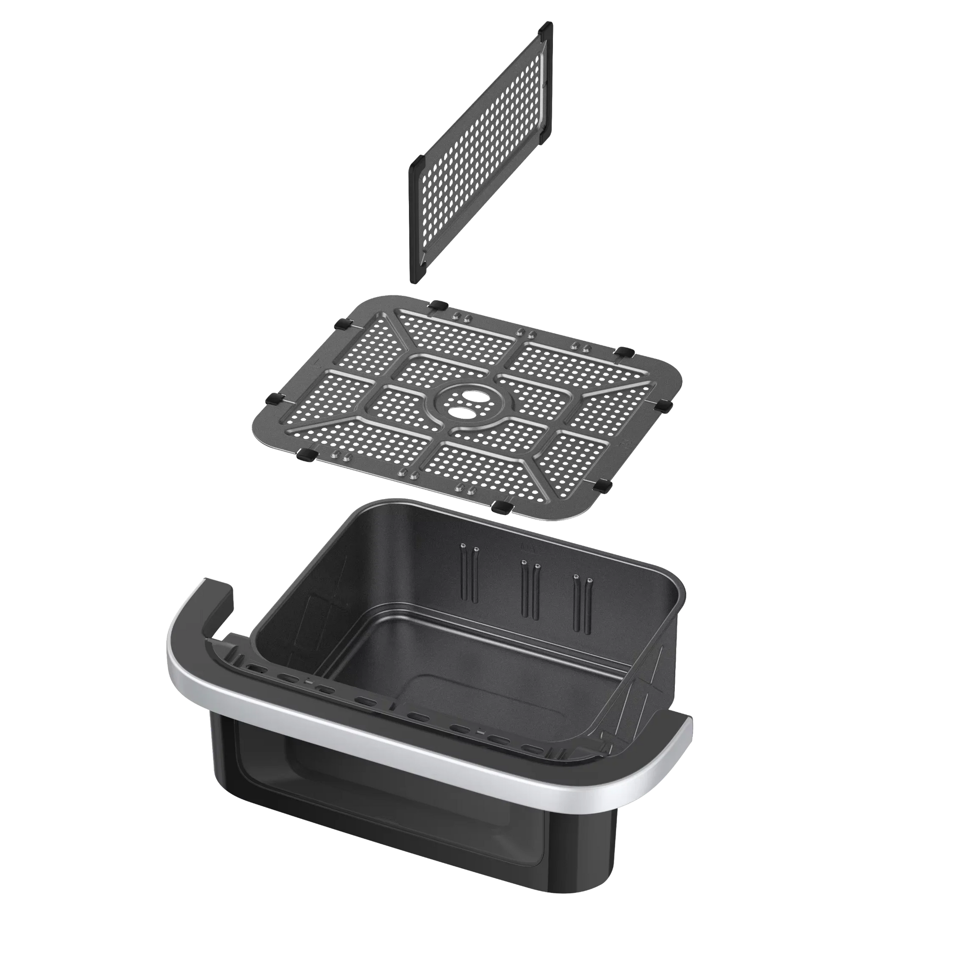 HKM-925779 10L Dual-Core Air Fryer with Large Capacity and Visual Oven Window for Multifunctional Cooking and Grilling