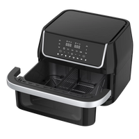 HKM-925779 10L Dual-Core Air Fryer with Large Capacity and Visual Oven Window for Multifunctional Cooking and Grilling
