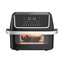 HKM-925779 10L Dual-Core Air Fryer with Large Capacity and Visual Oven Window for Multifunctional Cooking and Grilling