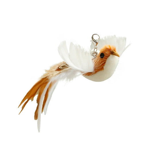 HKM-9257917 Replacement Plush Feather Heads for Cat Teaser Toys – Multiple Colors Available