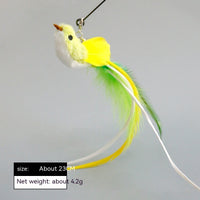 HKM-9257917 Replacement Plush Feather Heads for Cat Teaser Toys – Multiple Colors Available