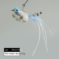 HKM-9257917 Replacement Plush Feather Heads for Cat Teaser Toys – Multiple Colors Available