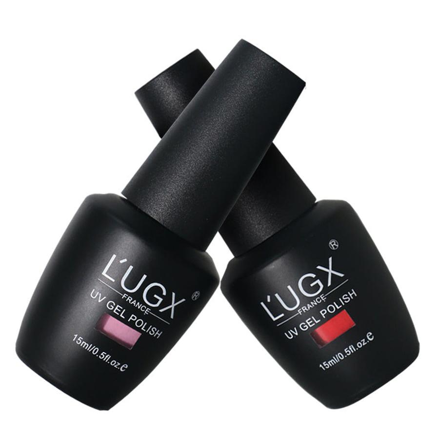 HKM-925843 Frosted Sealing Layer Color Nail Polish Glue - 15ML Small Bottles in Various Shades