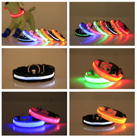 HKM-9259069 Rechargeable LED Luminous Dog Collar in Various Colors and Sizes