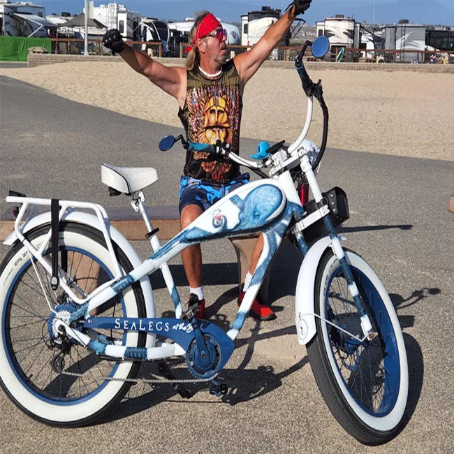 HKM-925907 Hybrid Electric Bicycle - Retro Style 48V E-Bike with 26" Wheels and 7-Speed Gears