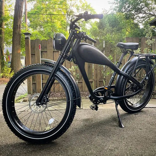 HKM-925907 Hybrid Electric Bicycle - Retro Style 48V E-Bike with 26" Wheels and 7-Speed Gears