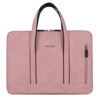 HKM-925907 Slim Vintage PU Leather Laptop Shoulder Briefcase for Women