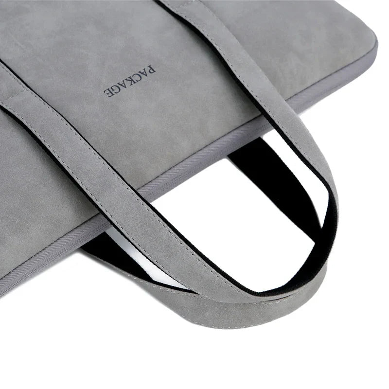 HKM-925907 Slim Vintage PU Leather Laptop Shoulder Briefcase for Women