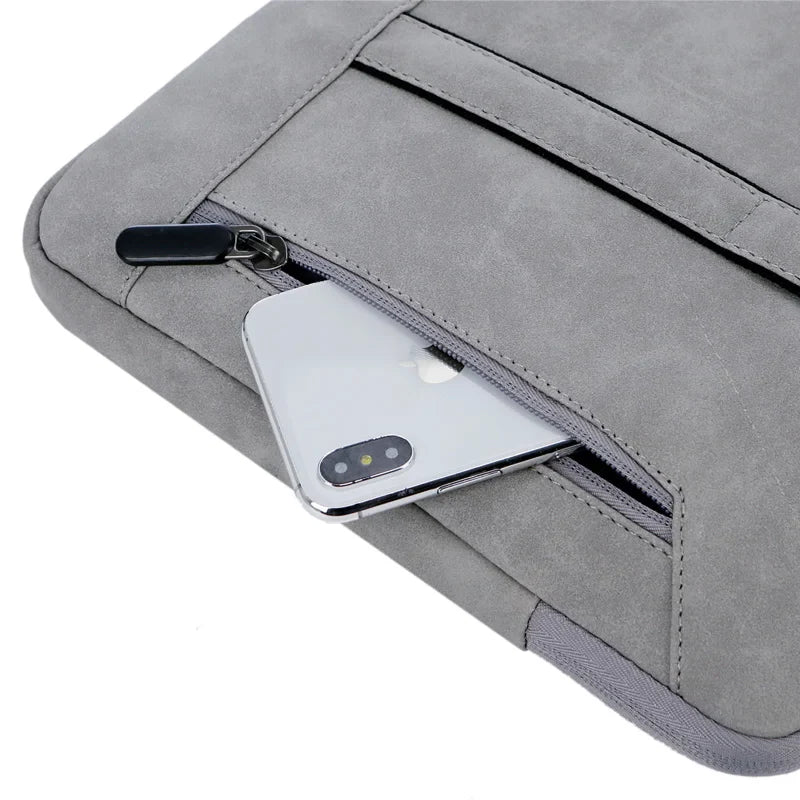 HKM-925907 Slim Vintage PU Leather Laptop Shoulder Briefcase for Women