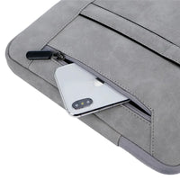 HKM-925907 Slim Vintage PU Leather Laptop Shoulder Briefcase for Women