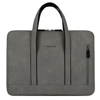 HKM-925907 Slim Vintage PU Leather Laptop Shoulder Briefcase for Women