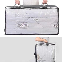 HKM-926099 Foldable Underbed Storage Bags with Durable Handles and Viewing Windows for Home Organisation