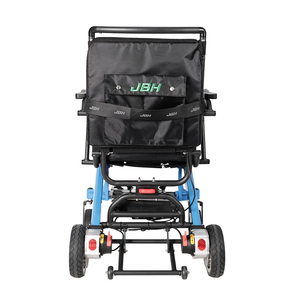 HKM-926227 Outdoor Folding Wheelchair for Family Use - Strong Aluminum Alloy, 120 kg Load Capacity, 20 km Driving Range