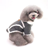 HKM-9262525 Personalized Fleece-Lined Dog Clothes for All Sizes in Beige, Black, and Gray