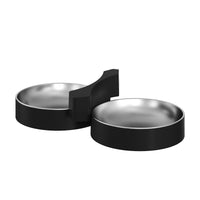 HKM-9262909 Automatic Pet Feeder with Double Bowls for Cats and Dogs - Available in White, Black, and Brown