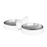 HKM-9262909 Automatic Pet Feeder with Double Bowls for Cats and Dogs - Available in White, Black, and Brown
