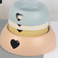 HKM-9263037 Stylish Replacement Dog Bowl in White, Blue, Yellow, and Orange - Small & Large Sizes Available