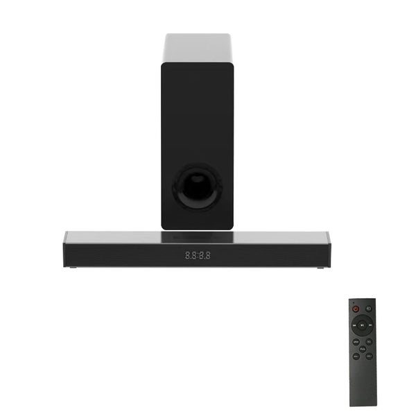 HKM-926355 2.1 Channel Sound Bar with Subwoofer - Wireless Home Theatre Sound System for TVs