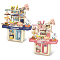 HKM-926355 Children's Mini Kitchen Play Set with Light - Pretend Cooking Table Toy for Ages 2 to 14