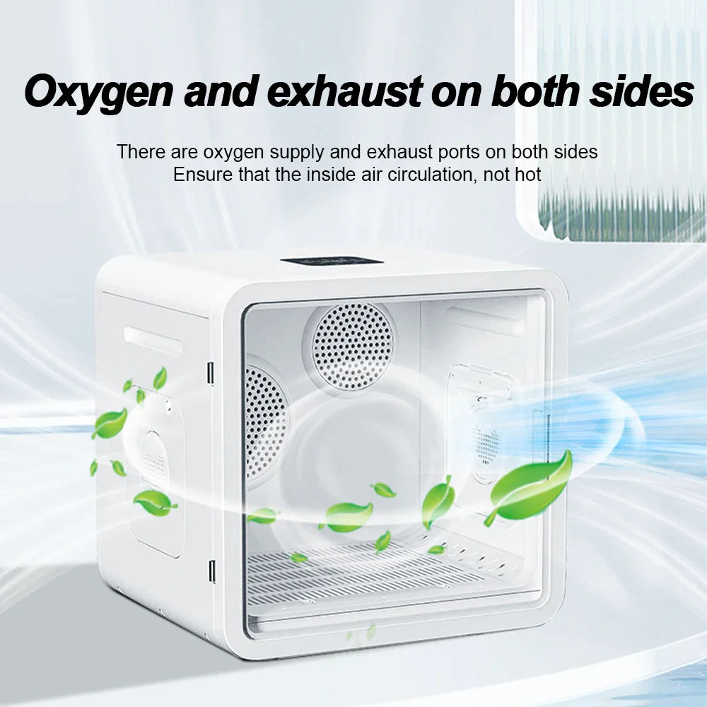 HKM-926611 Pet Dryer Box with 360° Temperature Control for Small Dogs and Cats, ABS Material, Indoor/Outdoor Use