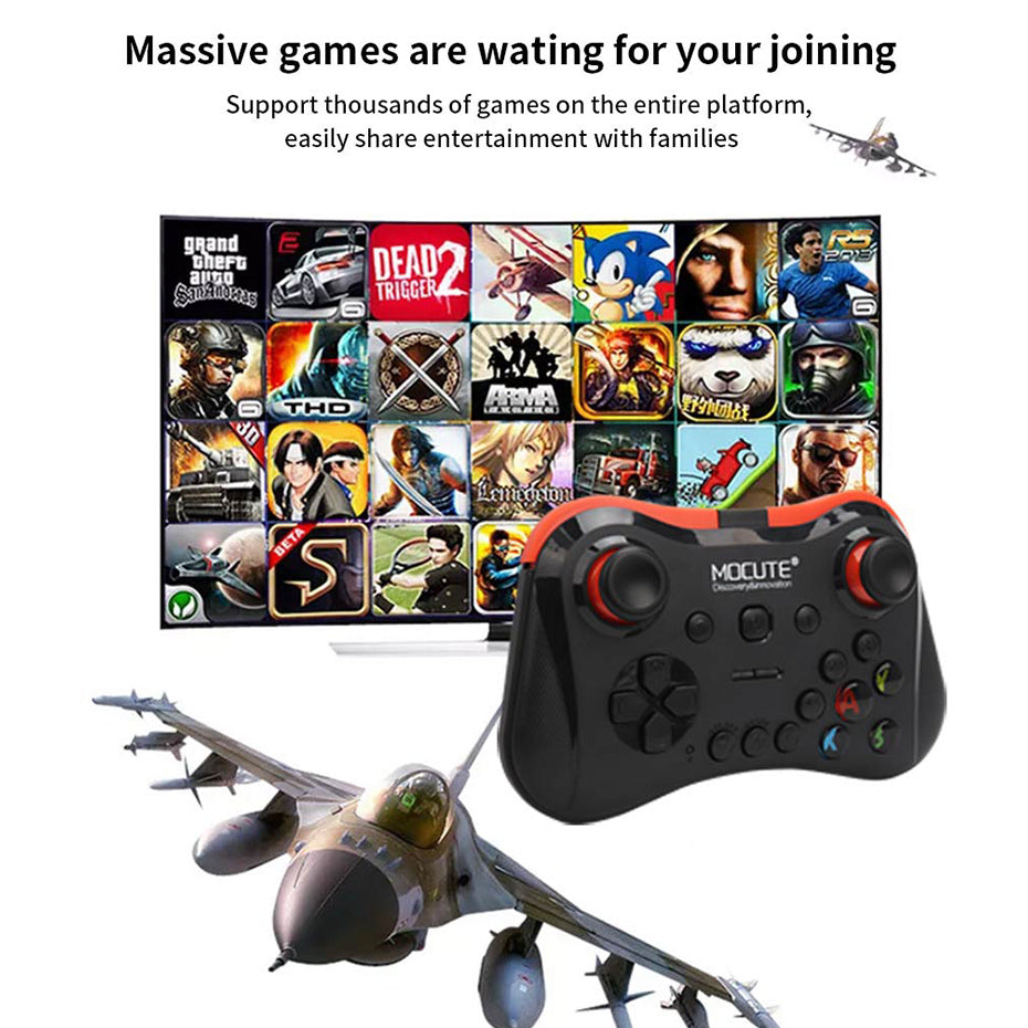 HKM-926675 Wireless Bluetooth Gamepad for Mobile Phones – Rechargeable, 40-Hour Playtime, Multiple Compatibility