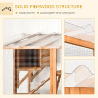 HKM-9266877 Large Orange Catio with Multiple Shelves, Bridges, Ramps, and Cat Boxes for Outdoor Use