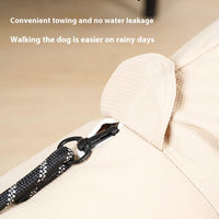 HKM-9267389 Waterproof Four-Leg Raincoat for Dogs in Light Green, Pink, and Khaki