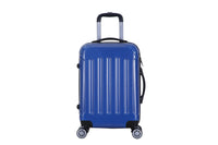 HKM-926739 3-Piece Trolley Suitcase Set - White Travel Luggage with 4 Wheels, ABS+PC Material