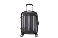 HKM-926739 3-Piece Trolley Suitcase Set - White Travel Luggage with 4 Wheels, ABS+PC Material