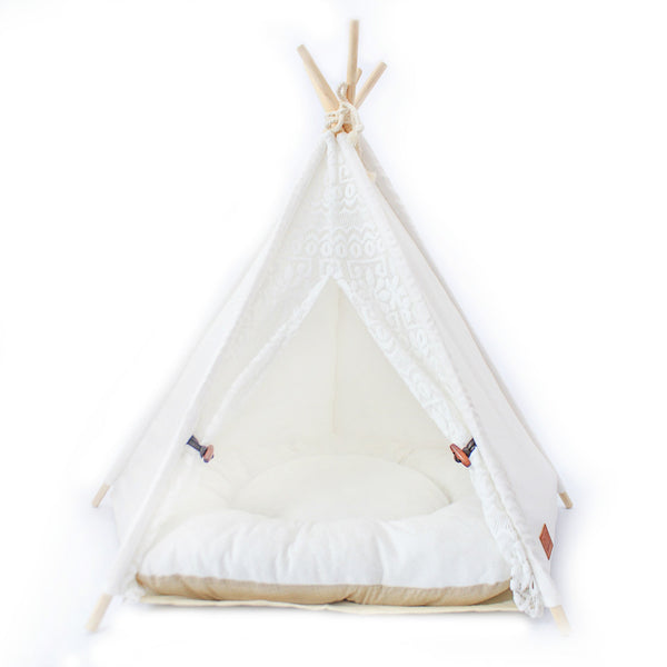HKM-9267645 Spotted Tent Cat Kennel - Soft Cloth Pet Nest for Cats in Various Sizes