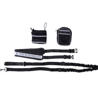HKM-9268413 Adjustable Hands-Free Dog Leash with Waist Bag and Stretchable Traction Rope - Available in Multiple Colors