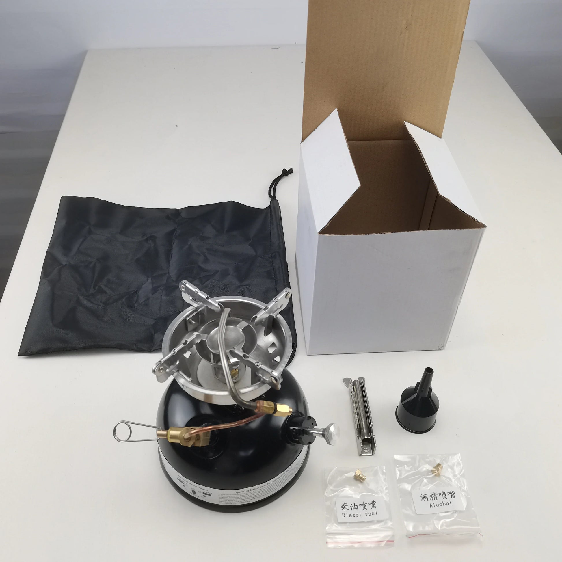 HKM-926867 Compact Multifunctional Outdoor Petrol and Alcohol Stove for Camping and Travel