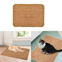 HKM-9268797 Natural Sisal Anti-Scratch Cat Scratching Mat with Skid-Proof Design - Multiple Sizes Available