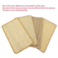 HKM-9268797 Natural Sisal Anti-Scratch Cat Scratching Mat with Skid-Proof Design - Multiple Sizes Available