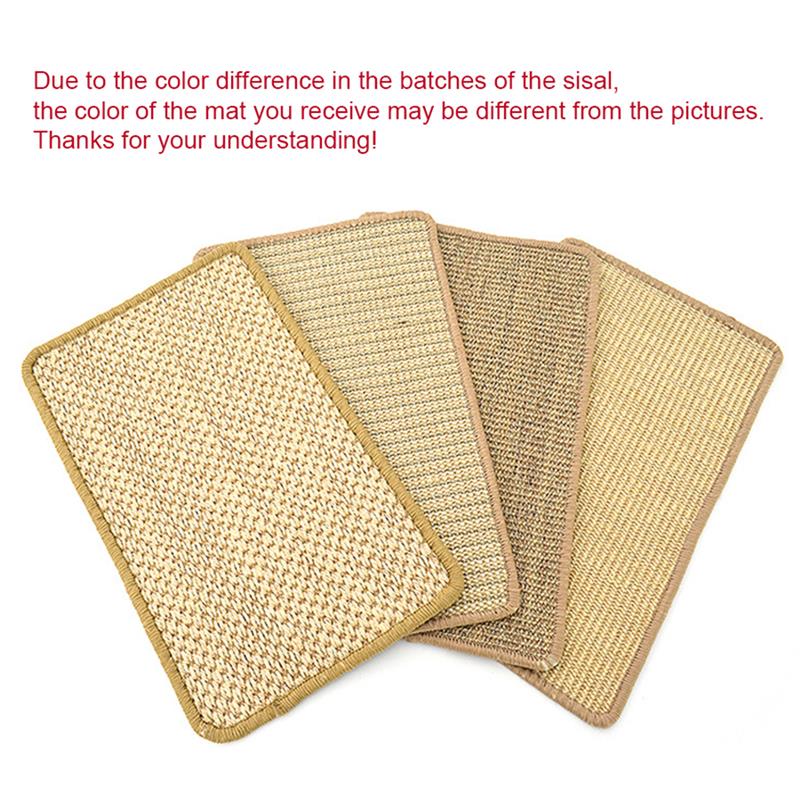 HKM-9268797 Natural Sisal Anti-Scratch Cat Scratching Mat with Skid-Proof Design - Multiple Sizes Available