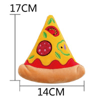 HKM-9269437 Pet Voice Interactive Food-Themed Dog Toy Collection: Hamburger, Pizza, Donut & More