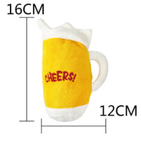 HKM-9269437 Pet Voice Interactive Food-Themed Dog Toy Collection: Hamburger, Pizza, Donut & More