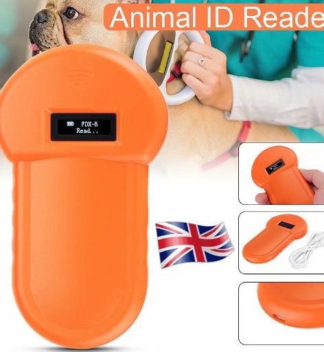 HKM-9270077 134.2kHz Animal ID Chip Reader with 12cm Reading Distance, USB Powered Scanner