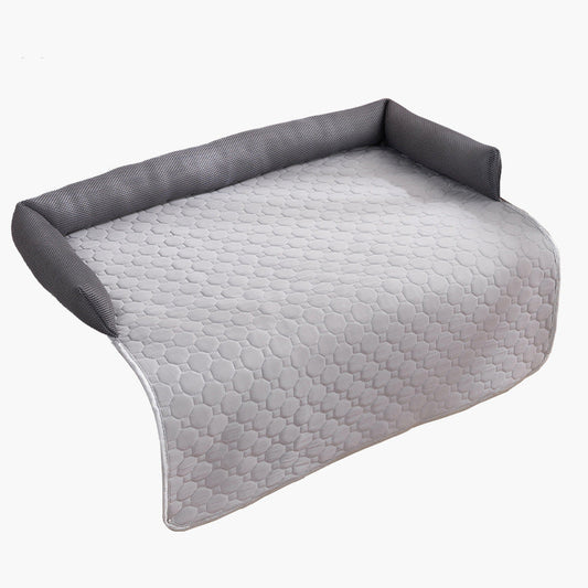 HKM-9270461 Comfortable Ice Silk Pet Sofa Cushion for Dogs and Cats - Multiple Colors Available, 75x75cm