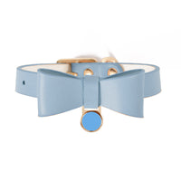 HKM-9270589 Stylish Leather Cat Collar in Various Colors - Adjustable and Comfortable Fit