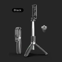 HKM-927059 Wireless Bluetooth Selfie Stick with Remote Control and Tripod, Compatible with Smartphones and Action Cameras