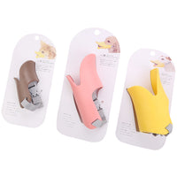 HKM-9271869 Silicone Duckbilled Dog Mask Sleeve - Anti-Bite and Anti-Drink, Available in Bright Yellow, Pink, Brown
