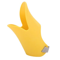 HKM-9271869 Silicone Duckbilled Dog Mask Sleeve - Anti-Bite and Anti-Drink, Available in Bright Yellow, Pink, Brown